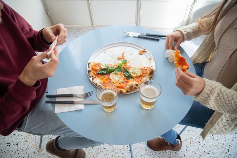 Fountain soda drink with ice